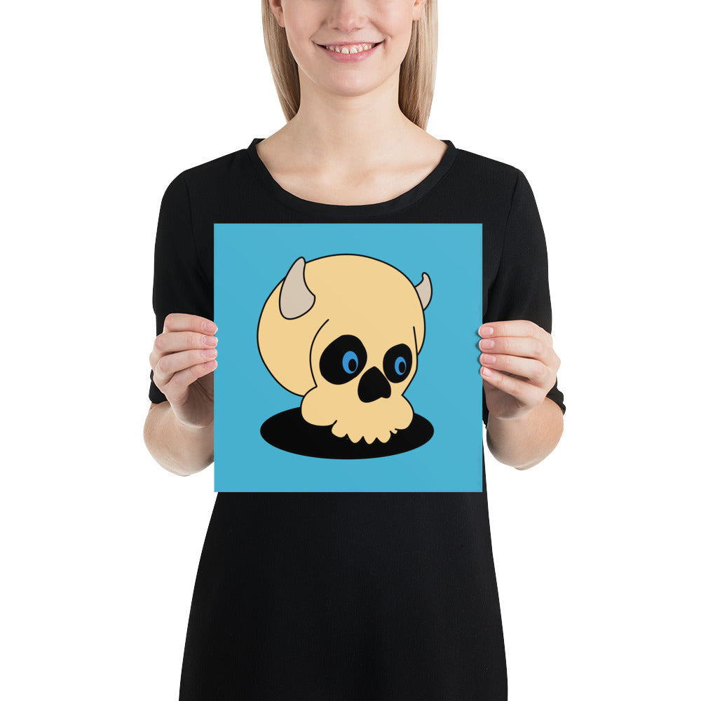 Happy Skull Print