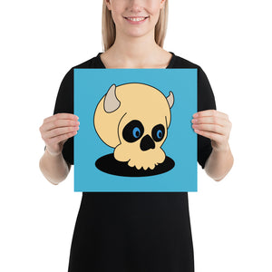 Happy Skull Print