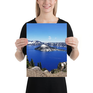 Crater Lake and Wizard Island Matte Print