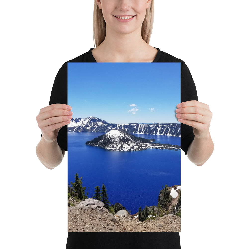 Crater Lake and Wizard Island Matte Print