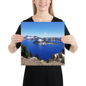 Crater Lake and Wizard Island Matte Print