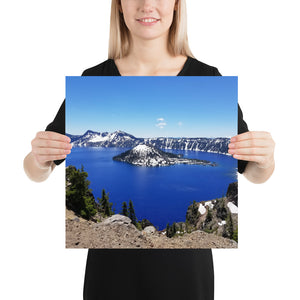 Crater Lake and Wizard Island Matte Print