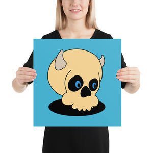 Happy Skull Print