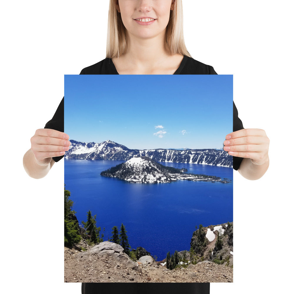 Crater Lake and Wizard Island Matte Print