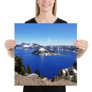 Crater Lake and Wizard Island Matte Print