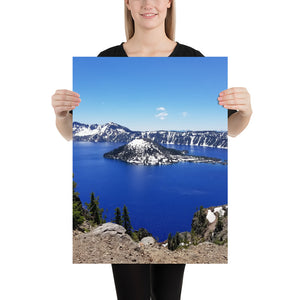 Crater Lake and Wizard Island Matte Print