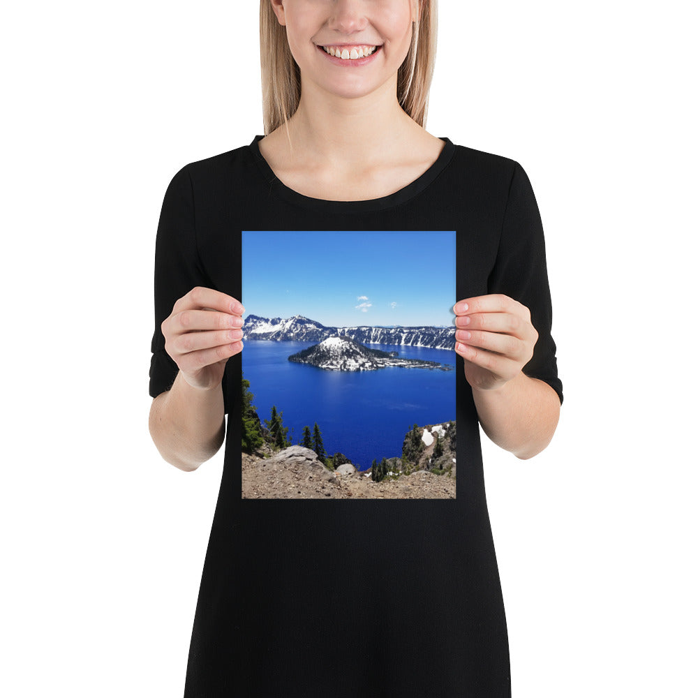 Crater Lake and Wizard Island Matte Print