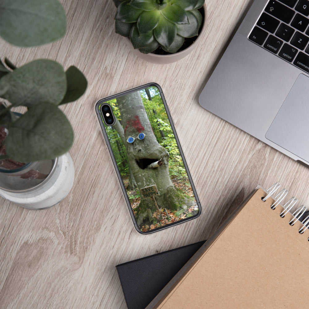 iPhone Case featuring Happy Tree