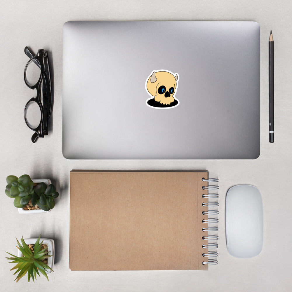 Bubble-free stickers Happy Skull