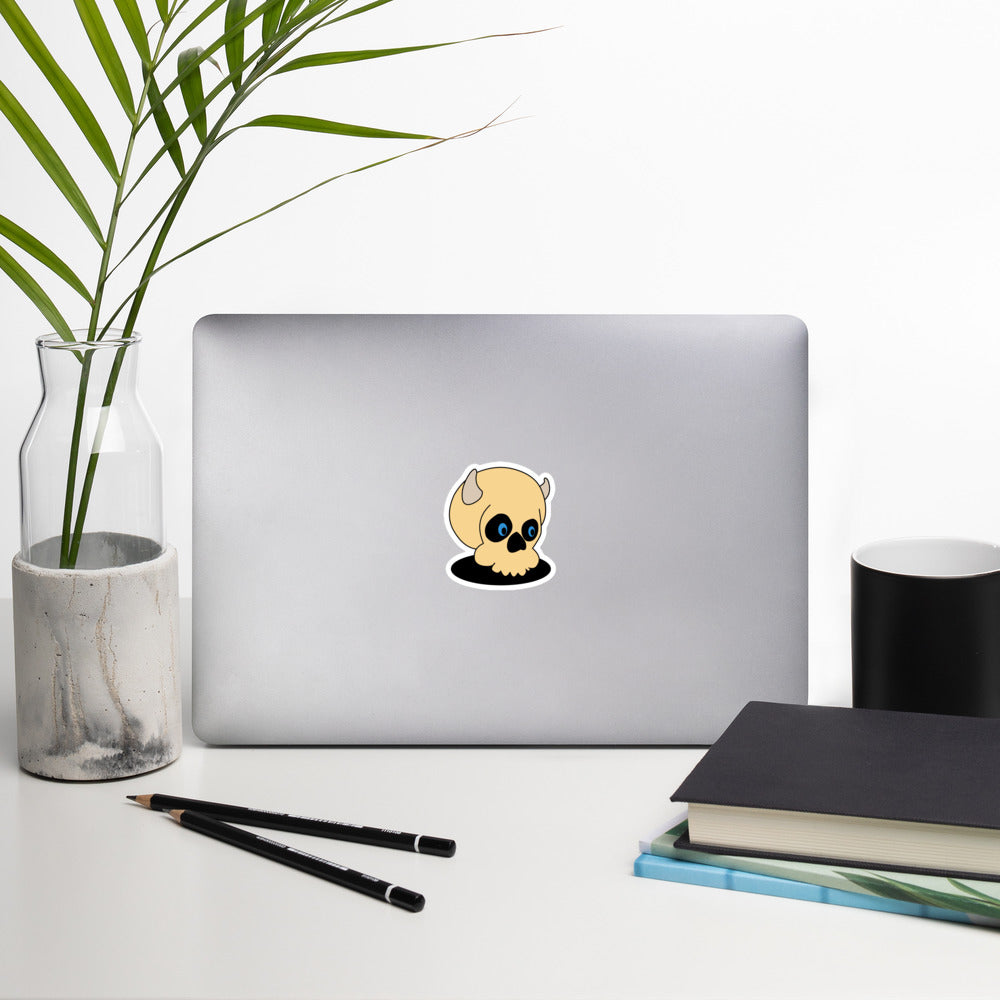 Bubble-free stickers Happy Skull