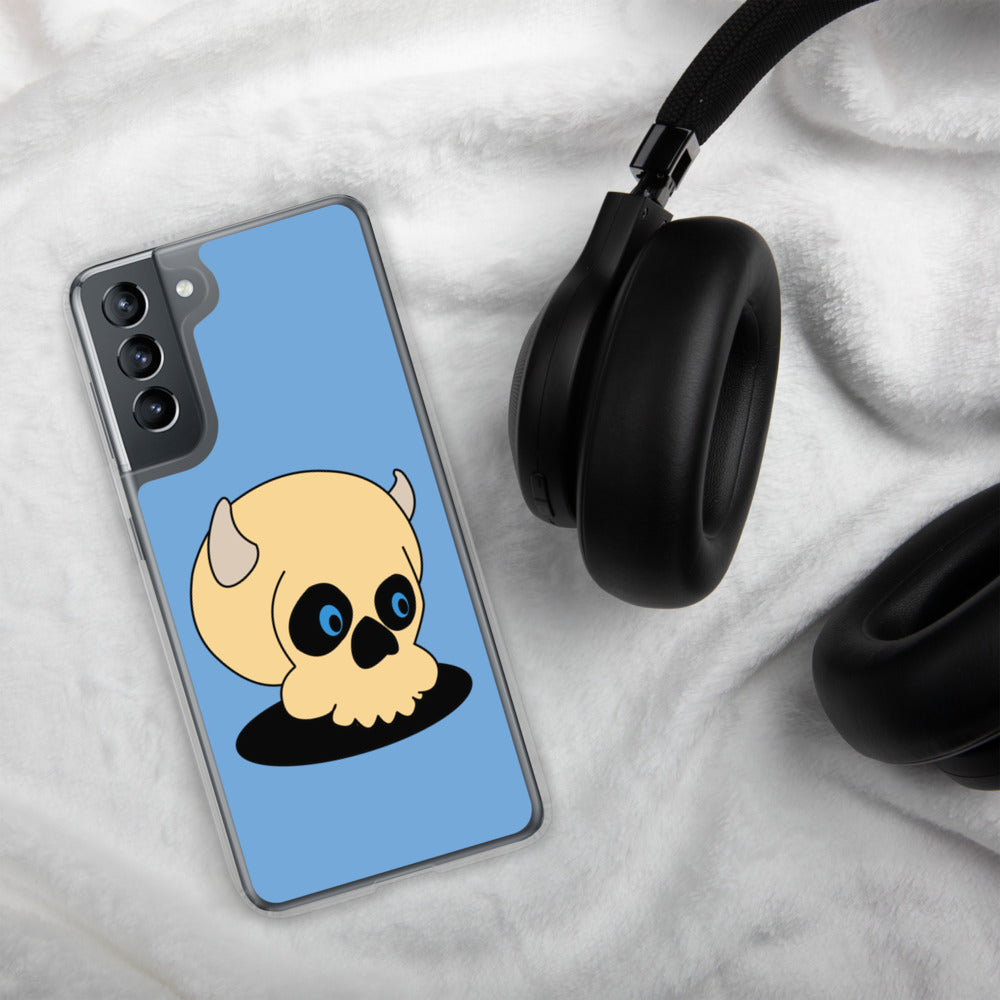 Samsung Case Happy Skull Blue