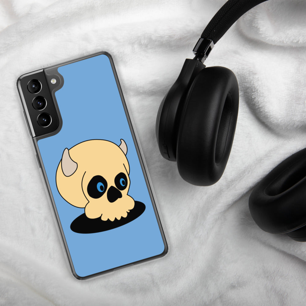 Samsung Case Happy Skull Blue