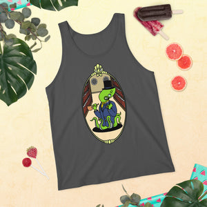 Unisex Tank Top Bright Green Reginald