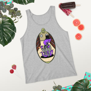 Unisex Tank Top Purple Reginald