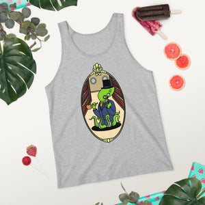 Unisex Tank Top Bright Green Reginald