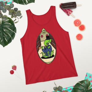 Unisex Tank Top Bright Green Reginald