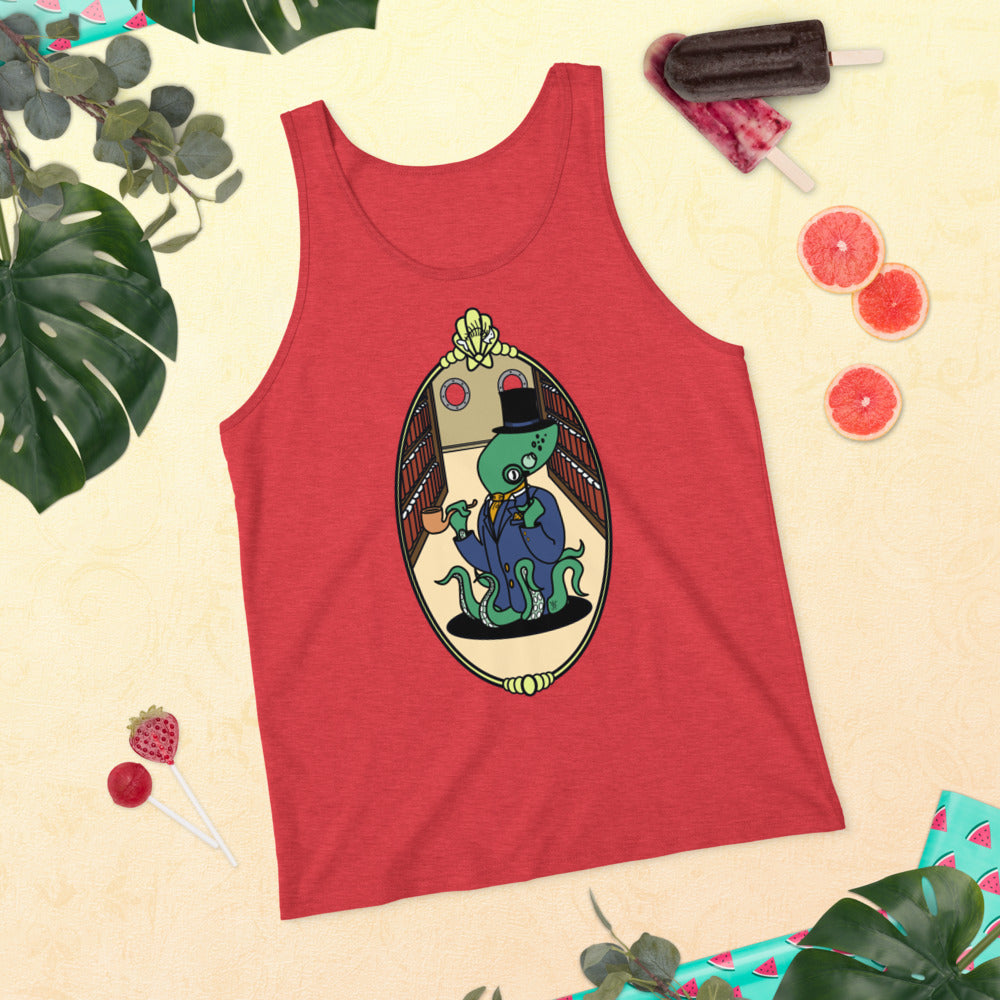 Unisex Tank Top Medium Green Reginald