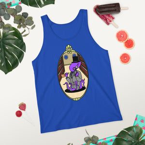 Unisex Tank Top Purple Reginald