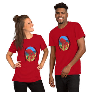 Short-Sleeve Unisex T-Shirt Red Octopus Views and Oddities